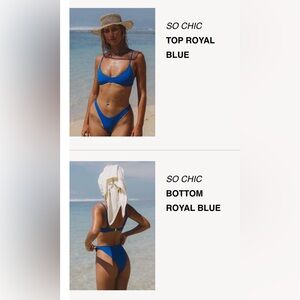 Gooseberry Intimates NWT Royal Blue Bikini Size S